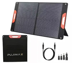 100W Foldable Portable Solar Panel Kit for Power Station Solar Generator laptop phone Charger Connector