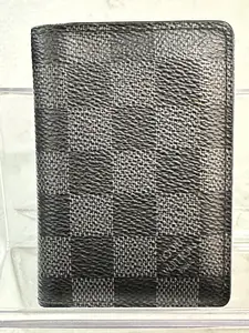 Pre-owned Louis Vuitton Canvas Small Leather Goods Graphite Pocket Organizer 69208