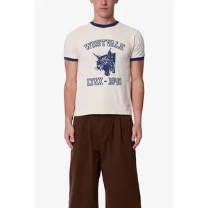 mnml Lynx Ringer Tee - Off White