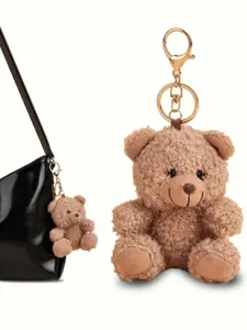 1PC Cute Plush Teddy Bear Keychain,Cute Accessories,Car Keychain,Car Accessories,Couple Plush Keychain,Fuzzy keychain,Cute Soft Keychains,For Car Keys, Mobile Phones,Wristband Keychains,Charms, Pendants, Mobile Phone Chains