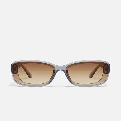 QUAY - VIBE CHECK Sunglasses - Black Square Frame with Flush Lens Construction & Universal Nose Pads for Comfort