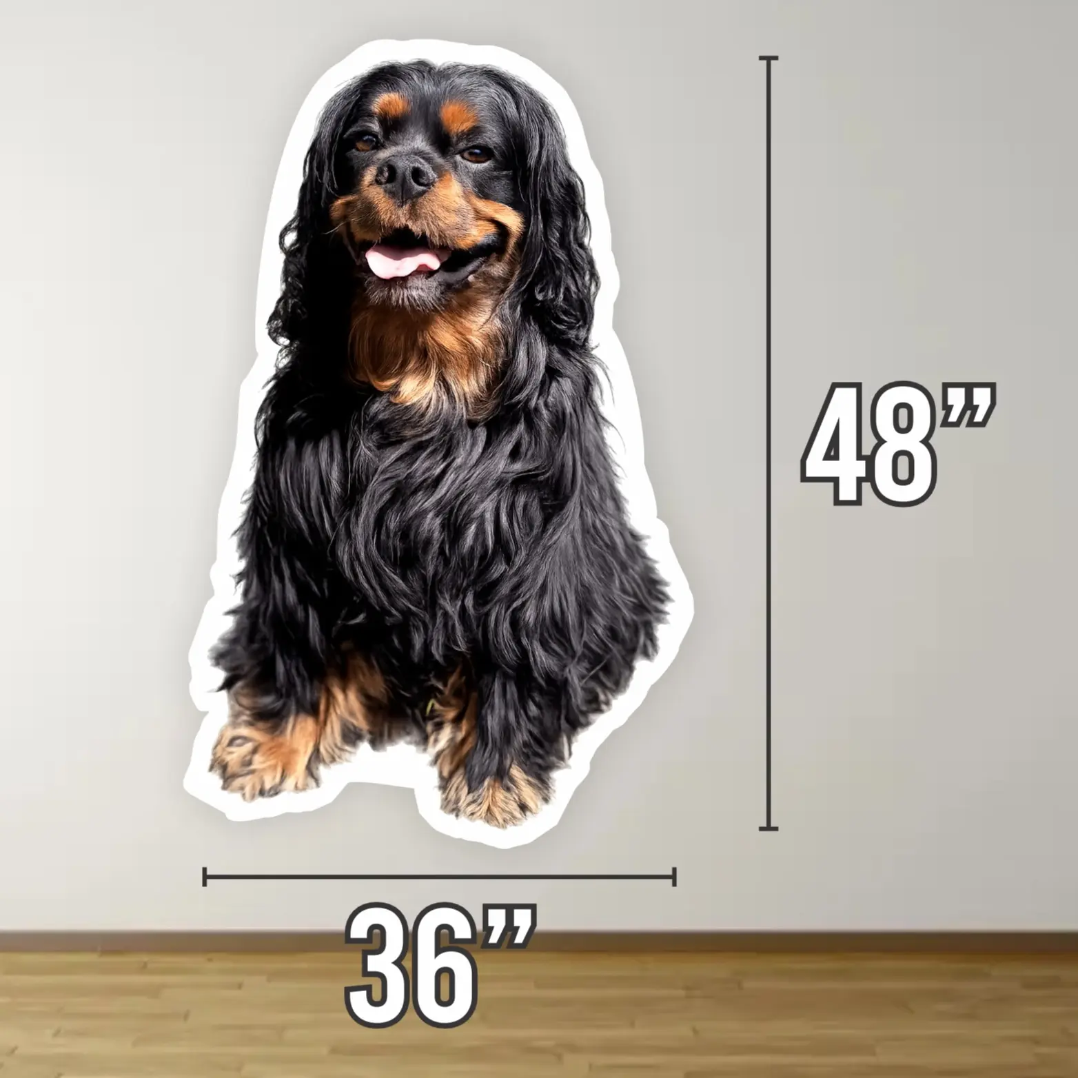 Custom Character Die-Cut Very Large Vinyl Wall Decal Sticker 6mm Thick | Premium Waterproof, UV, & Weather Resistant.