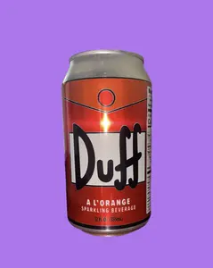 The Simpsons Duff A L'Orange Sparkling Soda