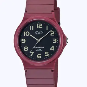 New Casio Red silicon new style unisex watch MQ24UC-4B