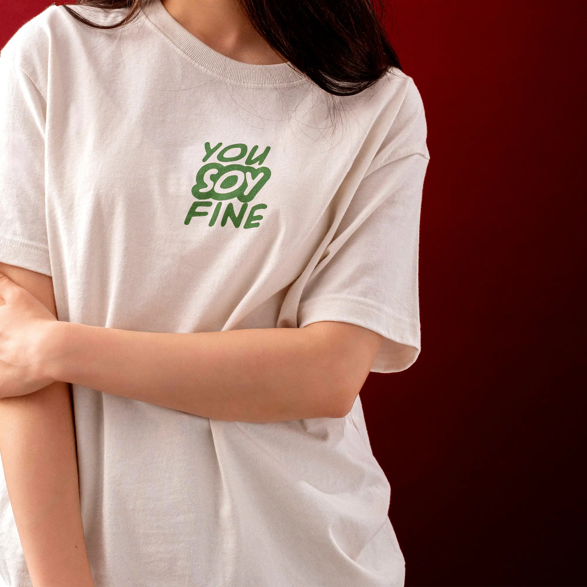 99Ranch You Soy Fine T-Shirt S/M/L/XL - Casual Crew Neck Summer Tee for Women - Medium Length - Nicaragua Origin, Asian, Round Neck