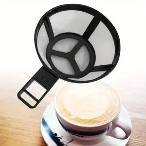 Reusable Nylon Coffee Pot Filter Holder Mesh Basket Coffeeware Spoon Strainer Tea Brewer Strainer Kitchen Home Accessories