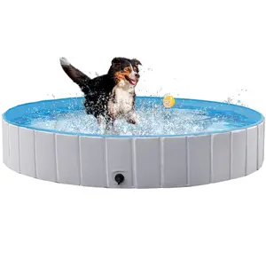Costoffs XXL Foldable Pet Pool, Anti-Slip Portable Dog & Cat Bath Tub, Extra Tough PVC for Backyard, Beach & Home Use