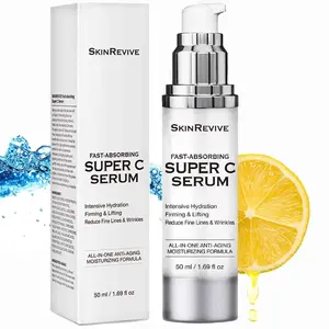 Super C Serum for Women over 70, Vitamin Super C Serum for Mature Skin Face Hydrates, Firms, Lifts, Targets Age Marks, Wrinkles and Smoothes Skin Texture 1.69 fl oz