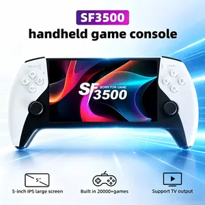 SF3500 Retro Handheld Game Console 5.1 Inch HD IPS Screen, 14+ Emulators Classic Games Support TV Connection, Best Holiday Birthday Gift for Kids Friends Family