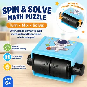 Children's Math Roller Stamp, used for practicing addition, subtraction, multiplication, and division, suitable for elementary school math exercises
