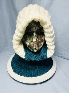 Crochet Turtleneck Cowl Hood for Womenswear- Cozy Winter Hat