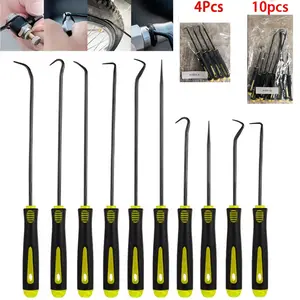 4/10 Piece Precision Pickup and Hook Tool Set, Car Oil Seal/o-Ring Gasket Special Micro Precision Puller, Automotive Maintenance Tools, Automotive Repair Tools