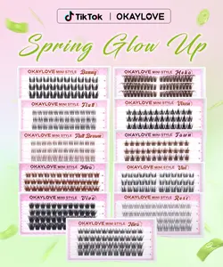 OKAYLOVE MINI Lash Clusters Trial Pack Lash Extension