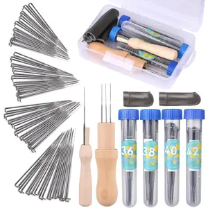 82PCS Needle Felting Tools 4 Sizes Felting Needles with Needle Bottle Felting Tool Holders Complete Needle Felting Supplies for Beginner Professional