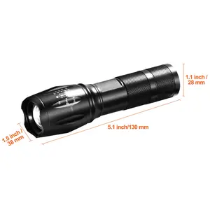 VEVOR 2 Pack Flashlights Torch, 2000 High Lumens 5 Modes Adjustable Focus Flashlight, IP44 LED Waterproof Handheld Flashlight for Camping Cycling Hiking Fishing Emergency