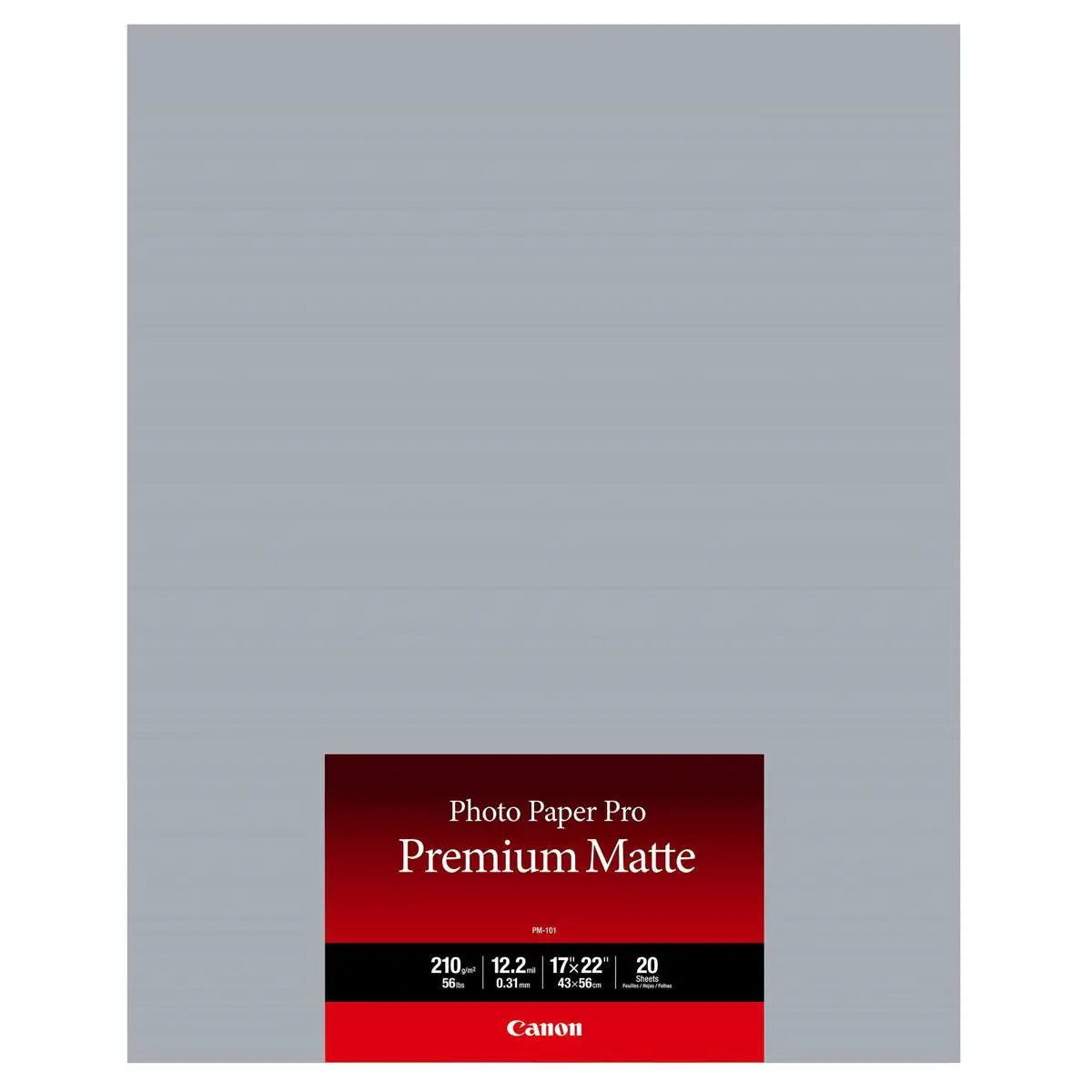 Canon 17x22" Pro Premium Matte Photo Paper, 12.2 mil, 210gsm, 20 Sheets