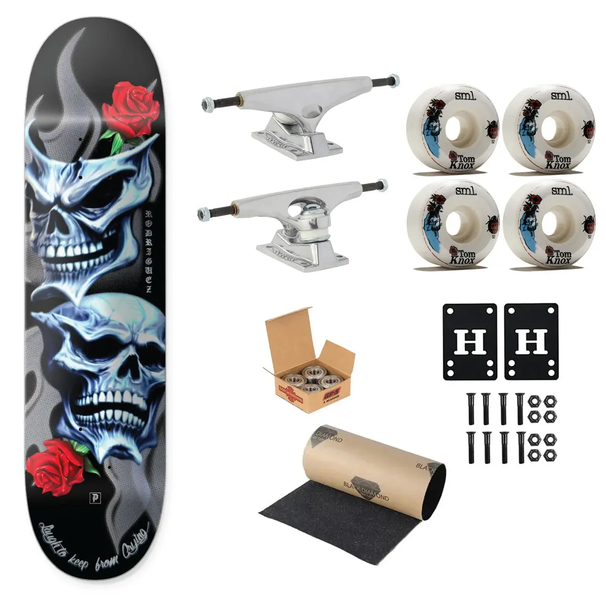 Primitive Premium Complete Skateboard Rodriguez Comedy 8.25" Ft. Krux/SML/Independent