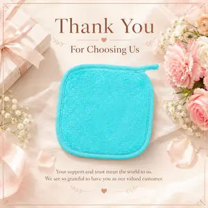 Cleansing Daily Thank You Gift Makeup Remover Cloth with Free Store Customer Appreciation Hair Accessory for Festive & Party Gifting