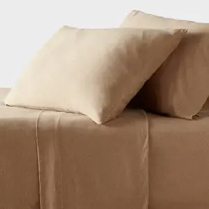 Full Cotton Jersey Sheet Set Brown Heather - Threshold