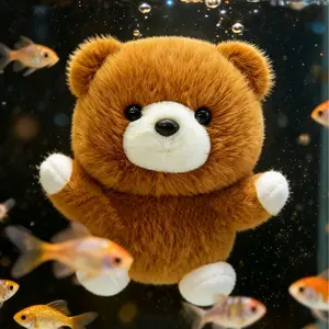Cute Bear Stuffed Animal Plush, 5 Inch Small Bear Plush Toy for Car Dashboard, Office Desk & Home Decor, Soft Lightly Scented Plush Gift