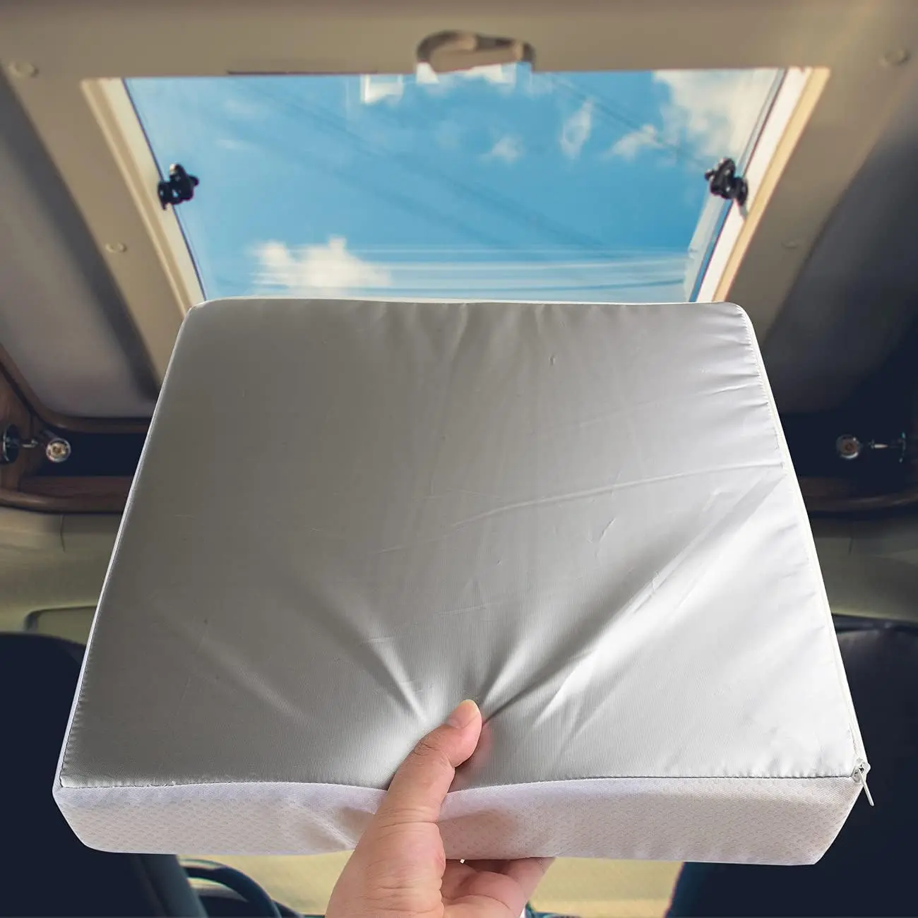 Safoner RV Vent Insulator & Skylight Cover – Waterproof Reflective Vent Shade, 14“x14”