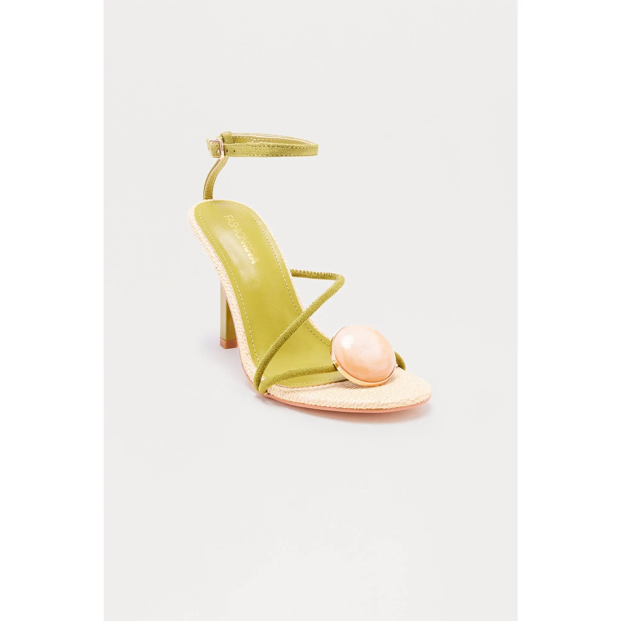 Palm Springs Toe Ring Heels - Green