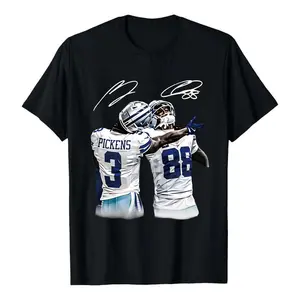 Unisex George Pickens & Ceedee Lamb We Dem Boyz T-Shirt, 100% Cotton Football Fan Tee