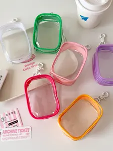 Portable Waterproof Charger Storage Bag, Earphone Travel Cable Organizer, Plush Toy Dustproof Pouch, Transparent PU Travel Bag, Ideal Gift, Protection