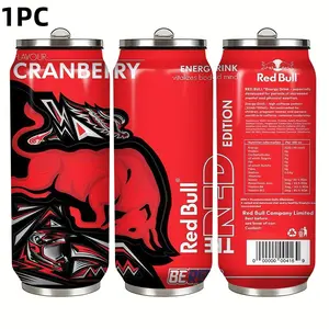 1pc 17oz Bull Can Shape Insulated Cup, Stainless Steel Sports Water Bottle, Insulated Thermos, Multiple Colors and Flavors, Ideal for Fitness, Running, Camping