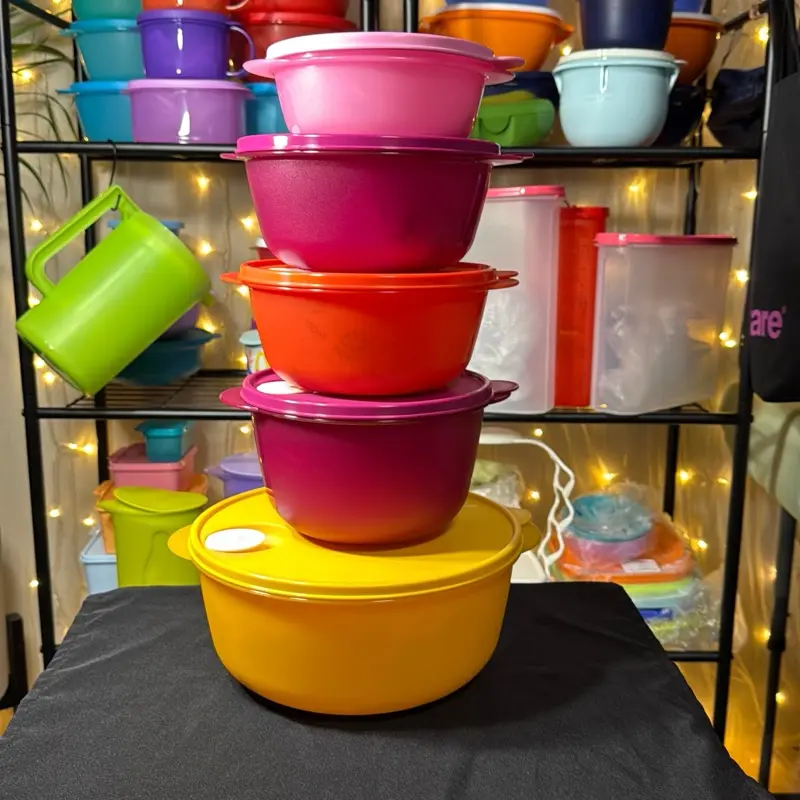 Tupperware Cristal Flash Round Containers