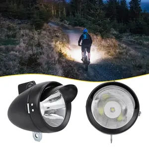 Bicycle Headlight Vintage Bike Front Light Super LED Flashlight Bicycle Lighting Equipment With Bike Mount And Sunshade