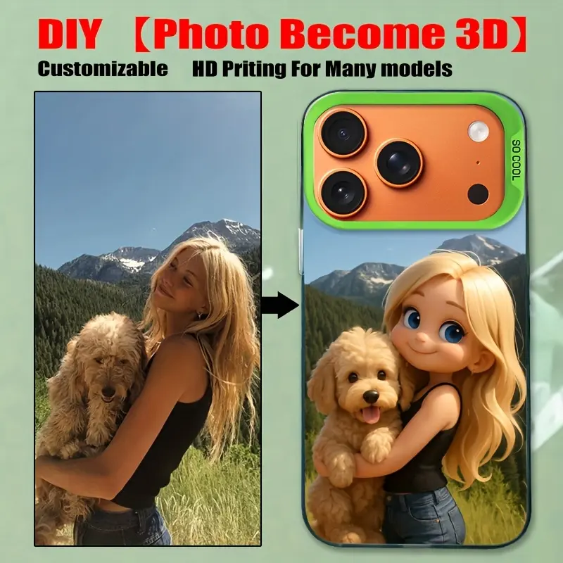 High-Quality Custom Photo 3D DIY Smartphone Casing - Handheld Device Protection, Send Image Post-Purchase, Compatible with iPhone 17/17Pro/17Air/17ProMax/16/16e/16Plus/16Pro/16ProMax/15/15Plus/15Pro/15ProMax/14/14Plus/14Pro/14ProMax/13/13Pro/13ProMax