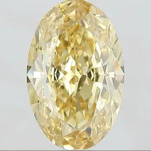 IGI 2.02ct Fancy Intense Yellow VVS2 Oval Loose Lab-Grown Diamond