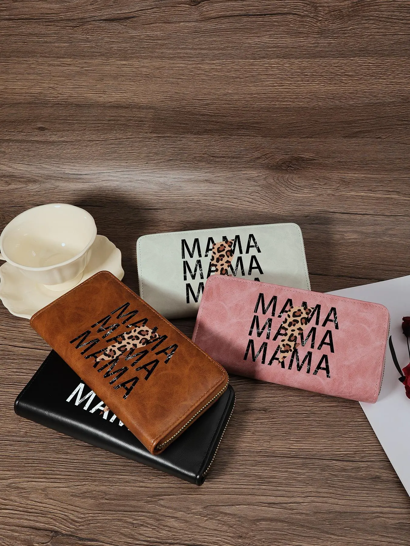 Fashion Letter Print Zipper Long Wallet, Casual Trendy Wallet, Multi Card Slot Minimalist Women's Multifunctional Wallet, Portable Mobile Phone, Coin and Cash Zipper Wallet Design, Durable Fashion Stylish Wallet
