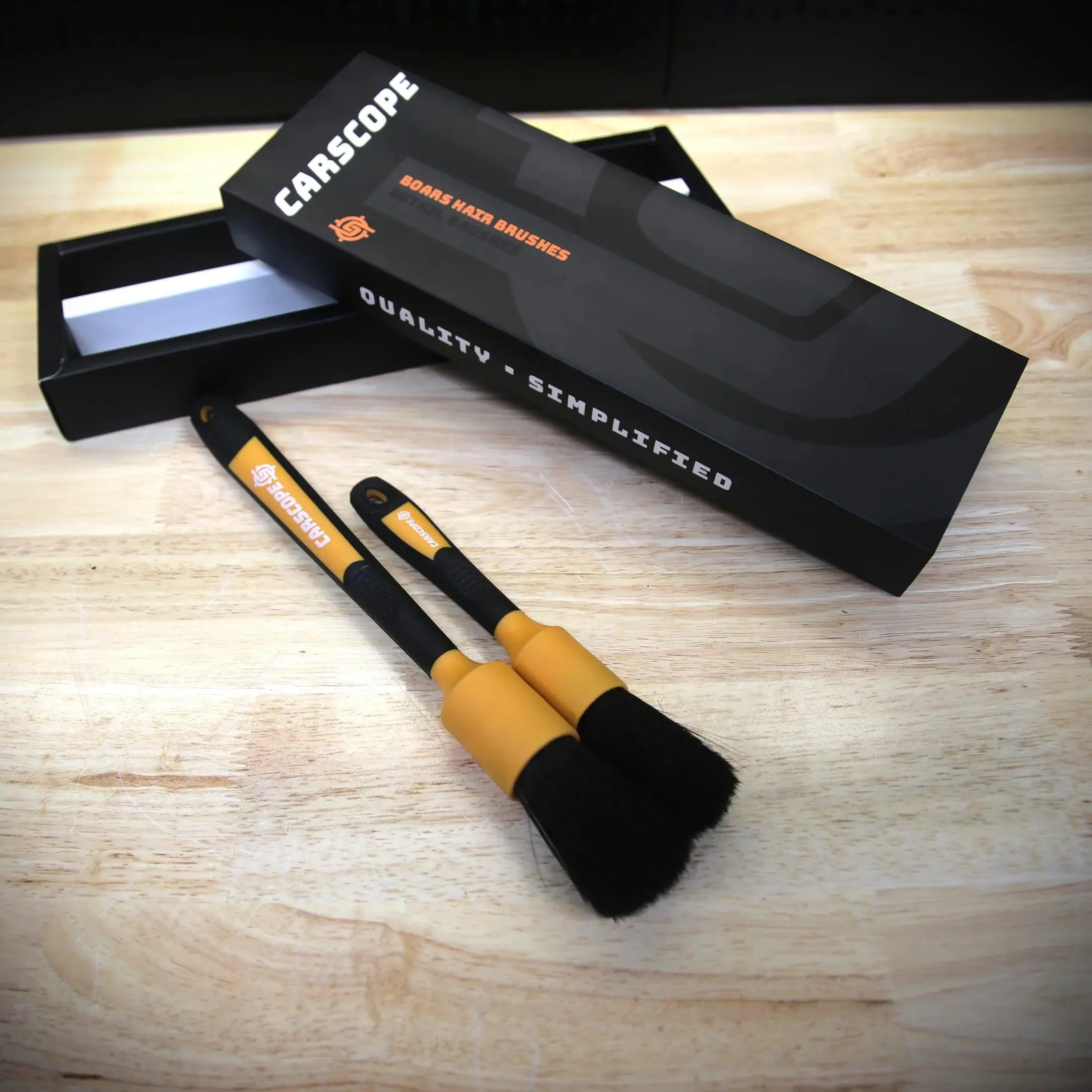 Carscope Boars Hair Detail Brushes, Automotive Detailing Products, Car Wash Accessories, Deep Cleaning Supplies