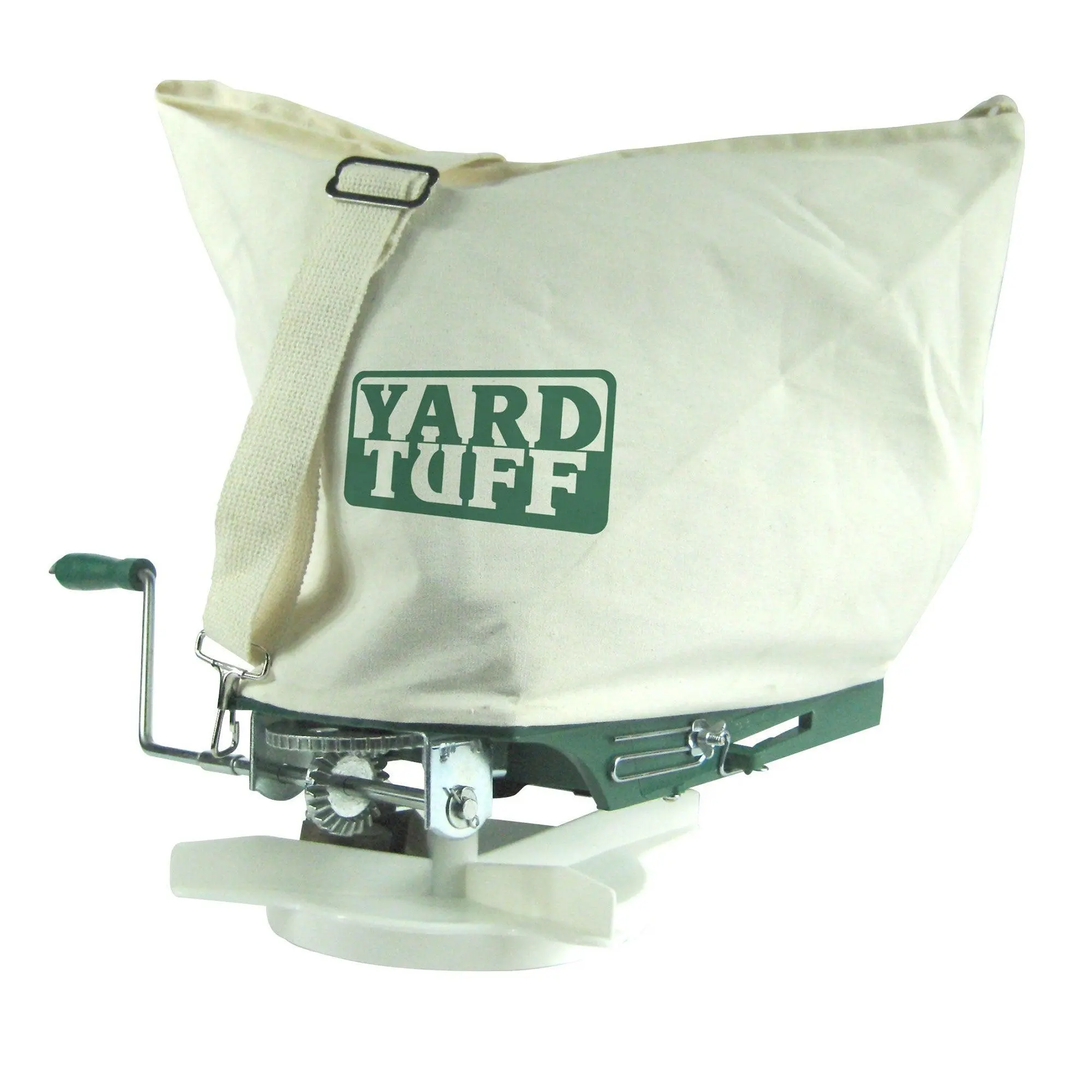 Yard Tuff YTF-25SS 25 Pound Shoulder Spreader with Canvas Bag and Shoulder Strap Yard Tuff YTF-25SS 25 Pound Shoulder Spreader with Canvas Bag and Shoulder Strap