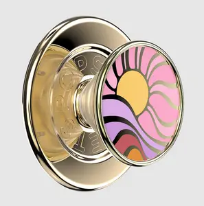 PopSockets Luxe Series Enamel Golden Hour MagSafe PopGrip - Magnetic Cellphone & Smartphone Holder, Stylish Stand, Essential Mobile Accessory for Holding & Mounting
