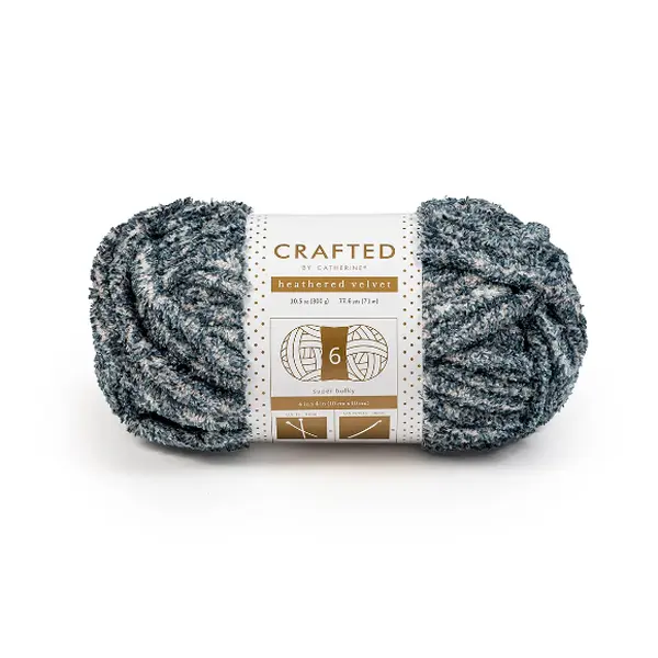 Luminous Heathered Velvet Chunky Chenille Yarn - Luxury and Coziness Option, Machine Washable for DIY Knitting Enthusiasts' Knitting & Crochet Projects