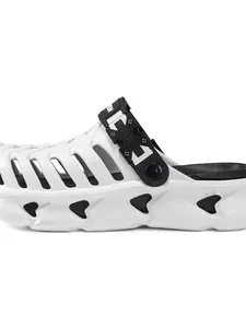 Summer Beach Holey Shoes, Casual Eva Material, Solid Pattern, Less Than Ankle Height, All Seasons, Comfortable and Stylish Footwear