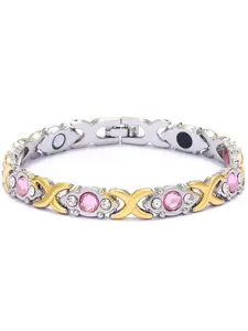 Magnetic Bracelet for Women, Eco-Friendly Alloy Embedded Water Diamonds, Bohemian Style, Perfect for Parties and Daily Wear, Rhinestone Bracelet, Rhinestone Bangle Bracelet