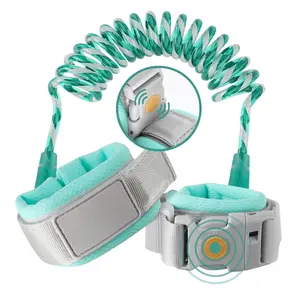 P-LWL05    Anti Lost Wrist Link, Kid Harness with Induction Lock, Safety Wrist Leash for Toddlers, Safety Harness for Kids, Backpack Leash for Kids (Green)