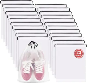 23 Pack Shoe Bags for Travel, 11.8" X 15.7" Waterproof Travel Shoe Bags for Packing,Large Travel Bag for Shoes, Storage Bags Travel Essentials Men for and Women Inggix