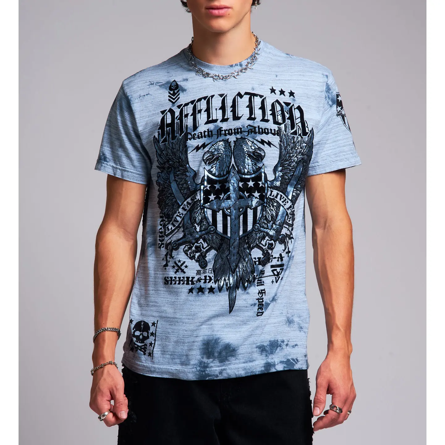 Affliction Men's T-shirt Iron Thunder Tee