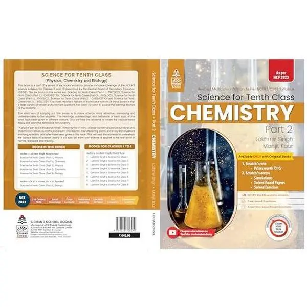 USED-Science For Tenth Class Part 2 Chemistry by Lakhmir Singh (Paperback)