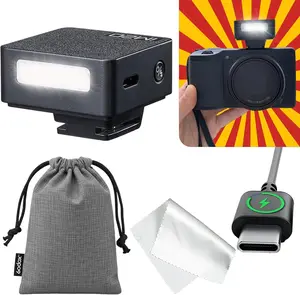 Godox iM20 Camera Flash - USB C Charging/5 Levels/470 mAh Built-in Battery/GN10/440 Full-Power Flashes/3s Recycle Times/Manual Godox Flash for Sony zv1/Sony zve10/etc. NOT for ZV-1F