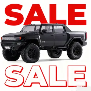 FCX18 FMS 1/18 Hummer EV RC Crawler, RC Pick-up Truck, RC Rock Crawler with 2 Speed, Lighting Control, Portal Axles and 7.4V 900mah Battery for Adults