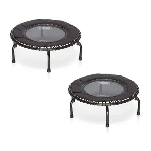 JumpSport 250 Fitness Rebounder Mini Trampoline In Home Cardio Fitness (2 Pack)