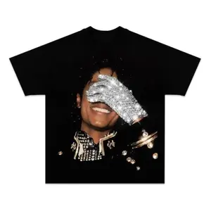 Retro King Of Pop Michael Trendy Jackson Graphic Tee Custom Unisex T-Shirt