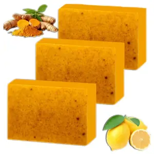 Turmeric & Kojic Acid BrighteningSoap, Kojic Acid Soap, Soap Body Care BodyWash Lemon Flawless Organic Daily Fragrance turmeric soap