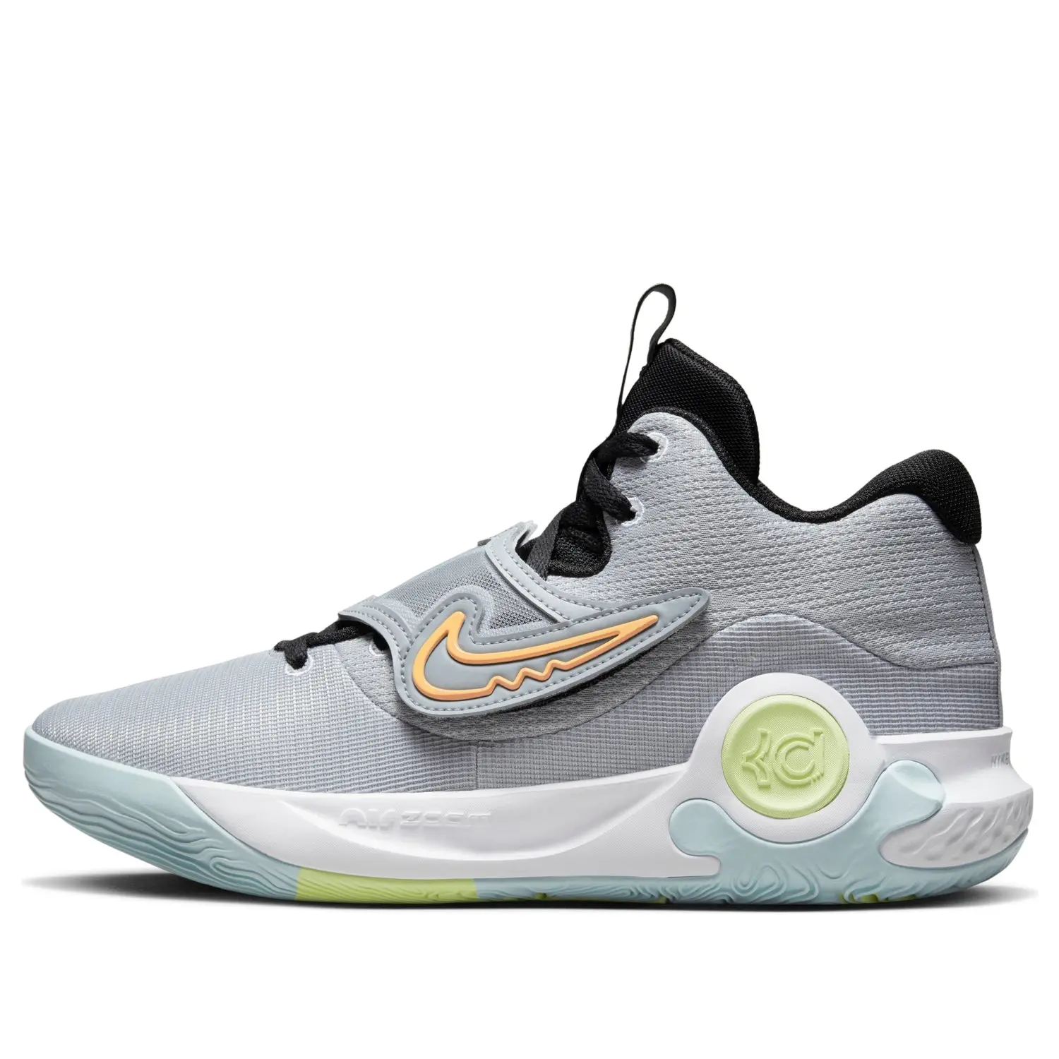 NIKE Men's KD Trey 5 X EP Sports Sneakers - Grey Volt Crimson Colorway, for Outdoor Activities, No